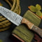 Damascus Steel Chef Knife 8 Inch Elegant Walnut Wood Handle 0