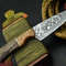 Damascus Steel Chef Knife 8 Inch Elegant Walnut Wood Handle 1