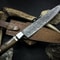 Handmade Damascus Steel Chef Knife With Wood Handle And Leather Sheath 1
