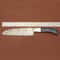 Custom Handmade Damascus Steel Chef Knife 7 Kitchen Knife With Wood Handle Leather Sheath 2
