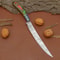 Custom Forged Damascus Steel Kitchen Knife Wood Handle Chef Knife For Cooking Outdoor Use 0