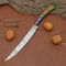 Custom Forged Damascus Steel Kitchen Knife Wood Handle Chef Knife For Cooking Outdoor Use 1