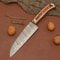 Damascus Steel Kitchen Knife Wood Handle Chef Knife For Cooking Outdoor Use 1
