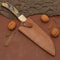 Handmade Damascus Chef Knife 12 Sharp Kitchen Knife With Wooden Grip Sheath 3