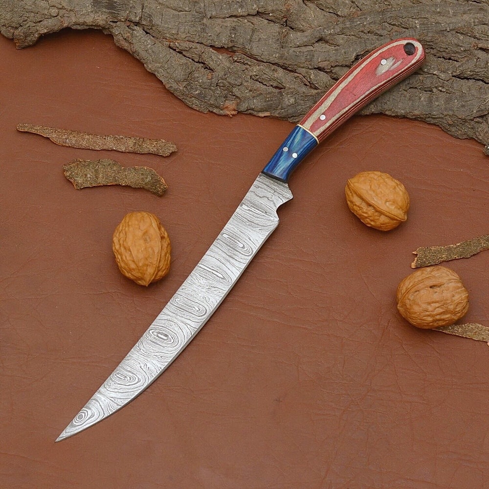 Custom Handmade Damascus Steel Chef Knife Professional Kitchen Outdoor Knife 1