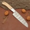Premium Handmade Damascus Steel Knife Chef Kitchen Knife With Wooden Handle 0