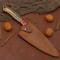 HandForged Damascus Kitchen Knife 7 Inch Blade With Elegant Wood Handle 3