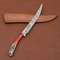 Custom Crafted Damascus Steel Chef Knife Wood Handle Kitchen Essential 3