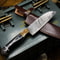 Artisan Damascus Steel Knife Custom Made Chef Knife With Leather Sheath 1