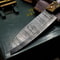 Artisan Damascus Steel Knife Custom Made Chef Knife With Leather Sheath 3
