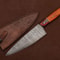 Handcrafted Damascus Chef Knife Wooden Handle Kitchen Knife For Everyday Use 0