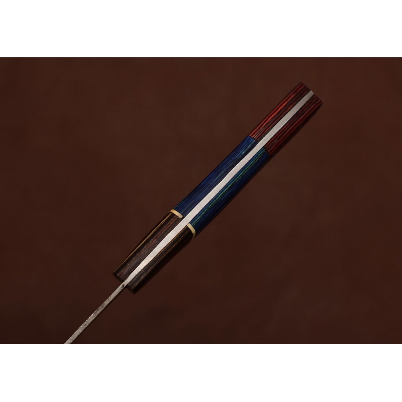 Sharp Handmade Damascus Steel Chef Knife 7 Blade With Premium Leather Sheath 3