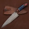 Sharp Handmade Damascus Steel Chef Knife 7 Blade With Premium Leather Sheath 0