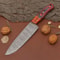 Custom Forged Damascus Kitchen Knife Wood Grip Chef Knife Perfect Gift 2
