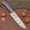 Custom Forged Damascus Steel Kitchen Knife 12 Chef Knife With Wood Handle 2