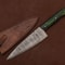 Custom Handmade Damascus Steel Chef Knife 7 Kitchen Knife With Wooden Handle Leather Sheath 0