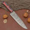 HandForged Damascus Steel Chef Knife Professional Kitchen Knife With Wood Handle 0