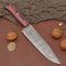 HandForged Damascus Steel Chef Knife Professional Kitchen Knife With Wood Handle 0