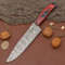 HandForged Damascus Steel Chef Knife Professional Kitchen Knife With Wood Handle 2