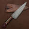 Premium Handmade Damascus Steel Kitchen Knife  12 Chef Knife With Leather Sheath 1