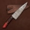 Damascus Steel Cooking Knife Handmade 7 Inch Chef Knife With Wooden Grip 1
