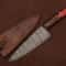 Damascus Steel Cooking Knife Handmade 7 Inch Chef Knife With Wooden Grip 0