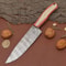 Professional Damascus Steel Chef Knife Handmade Kitchen Knife Gift For Him 0