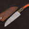 Authentic Damascus Steel Chef Knife  7 HandForged Kitchen Knife With Sheath 2