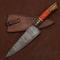 Custom Handmade Damascus Kitchen Knife Outdoor Cooking Chef Tool 2