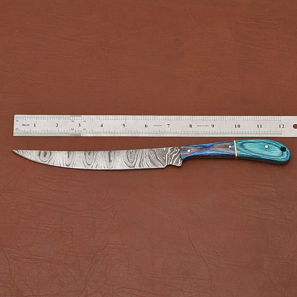 Handcrafted Damascus Steel Chef Knife Razor Sharp Kitchen Survival Knife 2