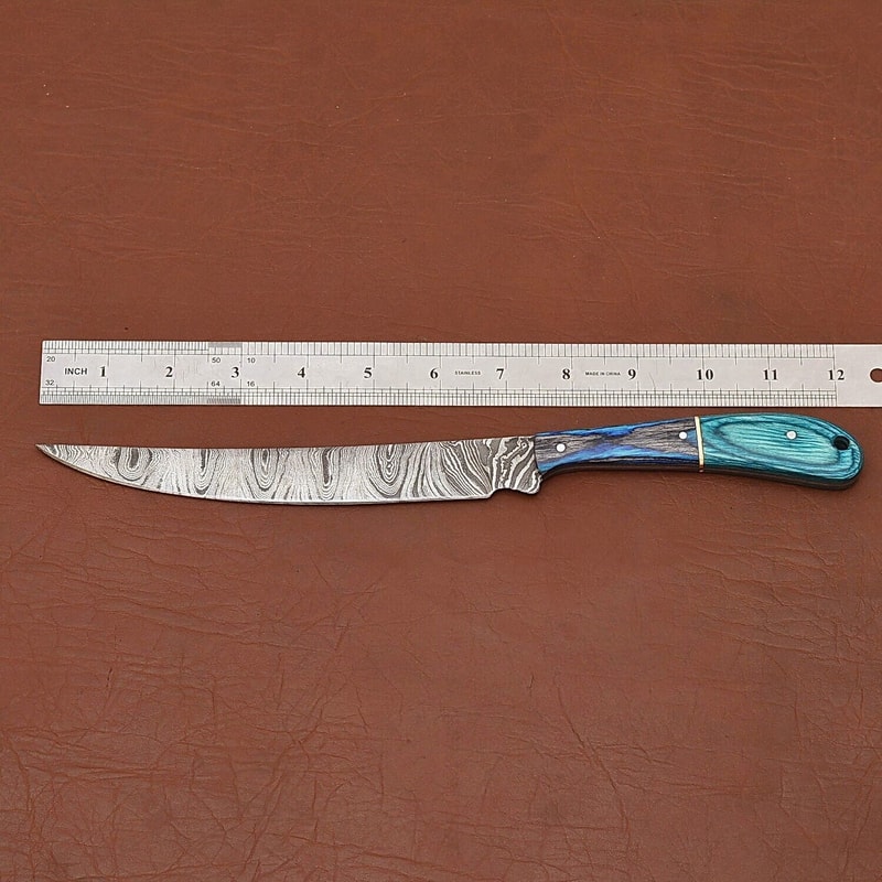 Handcrafted Damascus Steel Chef Knife Razor Sharp Kitchen Survival Knife 2