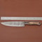 Custom Handmade Damascus Steel Fillet Knife 7 Chef Knife With Pakka Wood Handle Leather Sheath 1