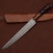 Custom Handmade Damascus Kitchen Knife 7 Inch Fillet Blade With Leather Sheath 2