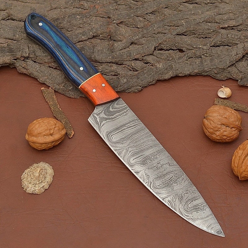 Luxury Handmade Damascus Fillet Knife 7 Blade With Pakka Wood Handle 1