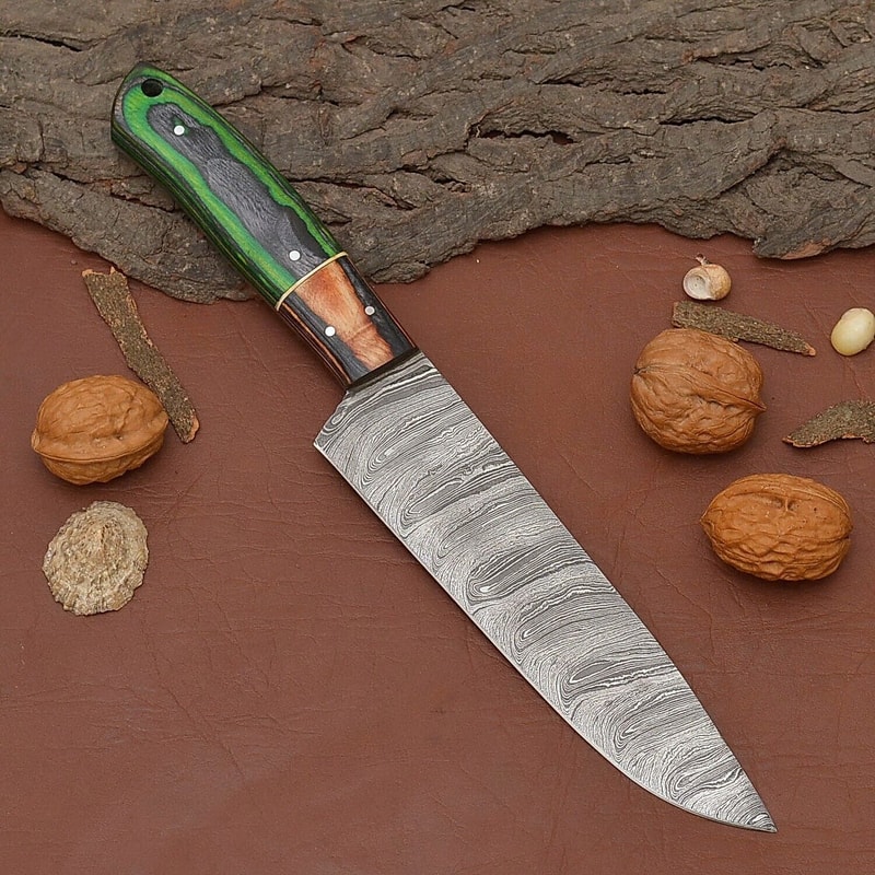 Professional Damascus Steel Fillet Knife Handmade 12 Chef Knife With Sheath 1