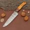 Custom Crafted Damascus Steel Fillet Knife Wood Handle Knife For Kitchen Camping 0
