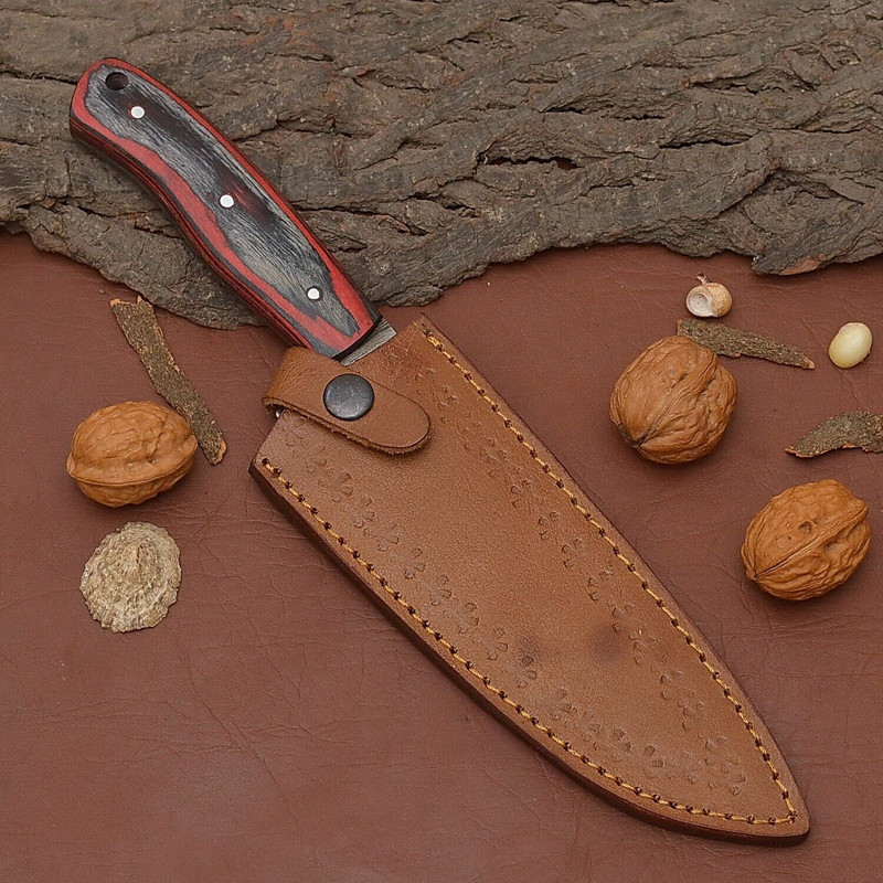Handcrafted Damascus Chef Fillet Knife  Premium Kitchen Knife Gift For Men  Women 3