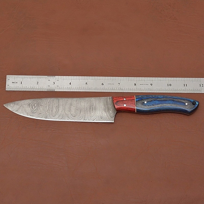 Custom HandForged Damascus Steel Fillet Knife 7 Inch Blade For Precision Cutting 2