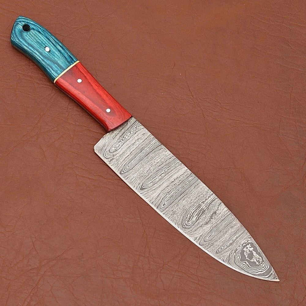 Professional Handmade Damascus Fillet Knife Wooden Handle Kitchen Fishing Knife 1