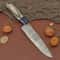 Custom Crafted Damascus Steel Chef Knife 7 Fillet Blade With Leather Sheath 1