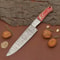 Luxury Handmade Damascus Steel Chef Fillet Knife Wood Handle Sheath Included 0