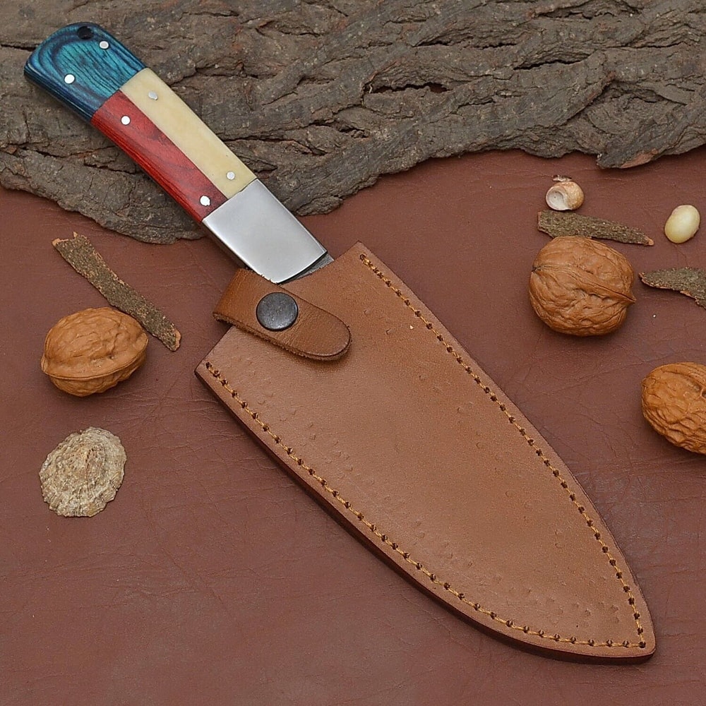 Custom Handmade Damascus Steel Fillet Knife Professional Kitchen Knife Gift 3