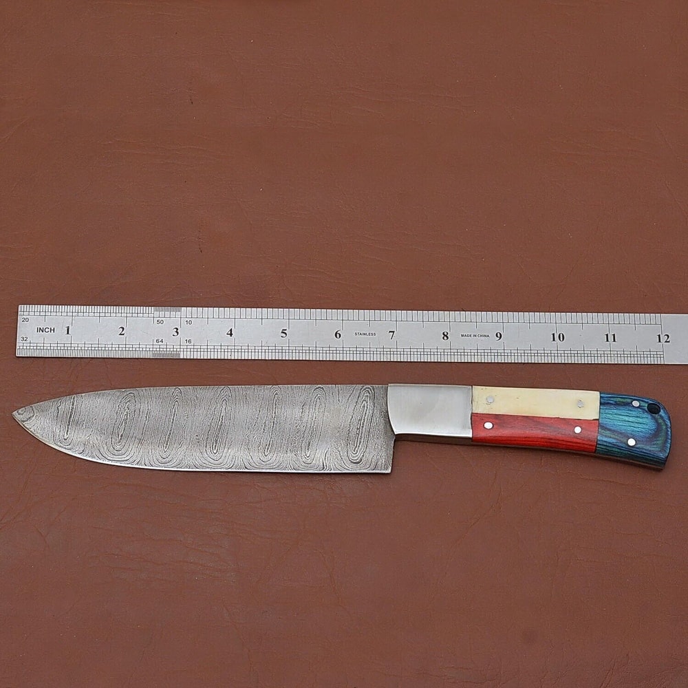 Custom Handmade Damascus Steel Fillet Knife Professional Kitchen Knife Gift 2