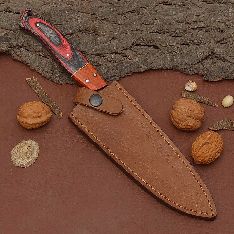 Damascus Steel Chef Knife  7 Inch Fillet Knife For Kitchen  Outdoor Tasks 3