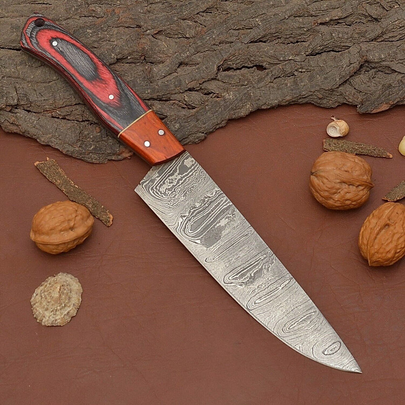 Damascus Steel Chef Knife  7 Inch Fillet Knife For Kitchen  Outdoor Tasks 2