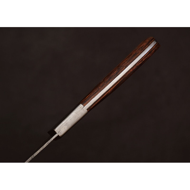 Handcrafted Damascus Steel Chef Knife 7 Inch Fillet Blade With Leather Sheath 3