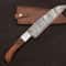 Handcrafted Damascus Steel Chef Knife 7 Inch Fillet Blade With Leather Sheath 1