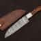 Handcrafted Damascus Steel Chef Knife 7 Inch Fillet Blade With Leather Sheath 0