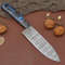 Unique Handmade Damascus Steel Chef Knife Wood Handle Fillet Knife With Sheath 0