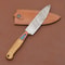 Premium Handmade Damascus Chef Knife 7 Blade With Pakka Wood Handle Ideal For Outdoor Kitchen Use 2